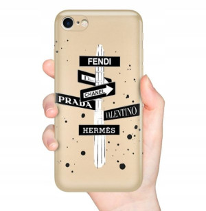 Etui METALLIC ZŁOTY do IPHONE SE2/ SE3 Modne Wzory
