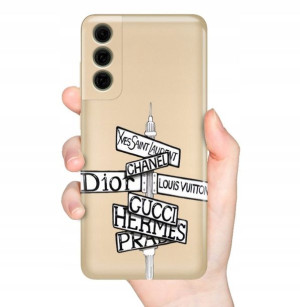 Etui METALLIC ZŁOTY do SAMSUNG S21 FE Modne Wzory
