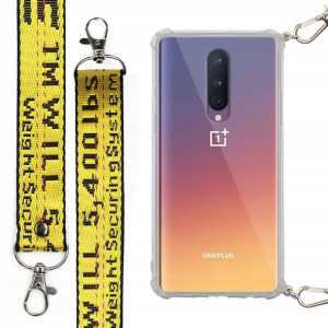 Etui Obudowa Antishock + Smycz Żółta do ONEPLUS 8