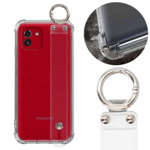 Etui Obudowa ANTISHOCK Z PASKIEM do SAMSUNG A03