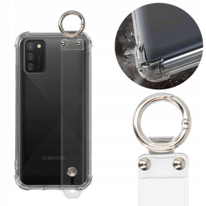 Etui Obudowa ANTISHOCK Z PASKIEM do SAMSUNG A03S
