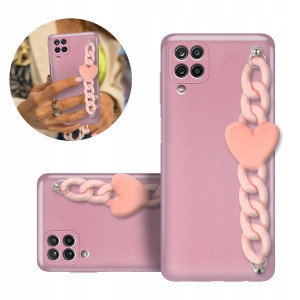 Etui Obudowa Metalic BLINK Różowy do SAMSUNG A12