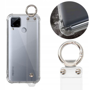 Etui Obudowa Top ANTISHOCK Z PASKIEM do REALME C15
