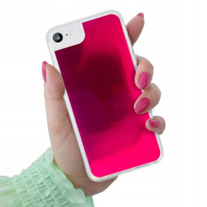 Etui Ochronna Case SAND Fluo RÓŻOWY do IPHONE 7/8