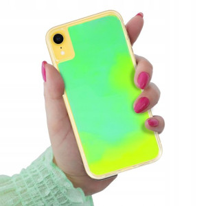 Etui Ochronna Case SAND Fluo ZIELONY do IPHONE XR