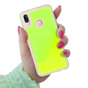 Etui Ochronna SAND Fluo ZIELONY do HUAWEI P20 LITE