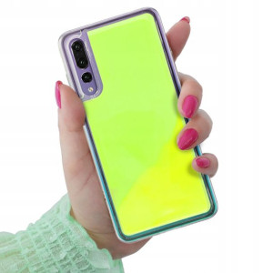 Etui Ochronna SAND Fluo ZIELONY do HUAWEI P20 PRO