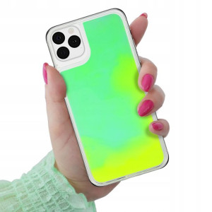 Etui Ochronna SAND Fluo ZIELONY do IPHONE 11 PRO