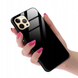 Etui Ochronne BLACK GLASS Top do IPHONE 12 PRO MAX