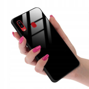 Etui Ochronne Case BLACK GLASS Top do SAMSUNG A20
