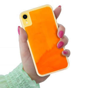 Etui Ochronne SAND Fluo POMARAŃCZOWY do IPHONE XR