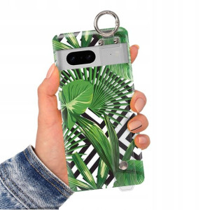 Etui Pasek do GOOGLE PIXEL 7 Kwiaty Modne Wzory