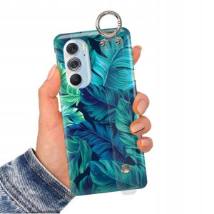Etui Pasek do MOTOROLA EDGE X30 PRO Kwiaty Wzory