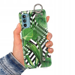 Etui Pasek do MOTOROLA G52 Case Kwiaty Modne Wzory