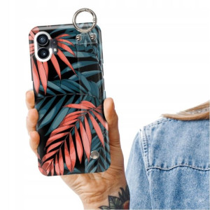 Etui Pasek do NOTHING PHONE 1 Modne Liście Wzory