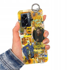 Etui Pasek do OPPO A77 5G Impresja Monet Top Wzory