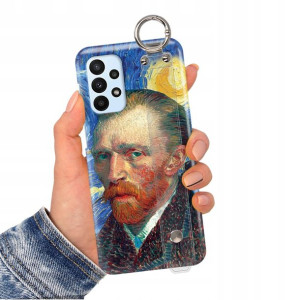 Etui Pasek do SAMSUNG A23 5G Impresja Gogh Wzory