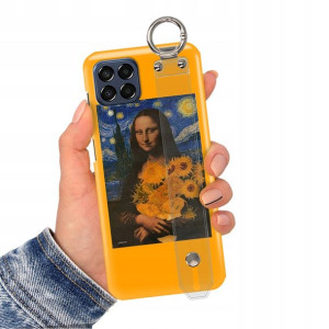 Etui Pasek do SAMSUNG M53 5G Impresja Gogh Wzory