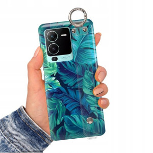 Etui Pasek do VIVO S15 PRO 5G Kwiaty Modne Wzory