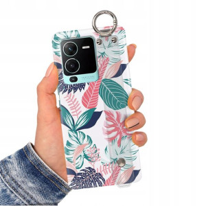 Etui Pasek do VIVO S15 PRO Case Kwiaty Modne Wzory