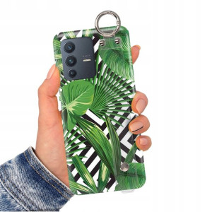 Etui Pasek do VIVO V23 5G Case Kwiaty Modne Wzory