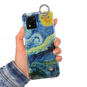 Etui Pasek do VIVO Y01 Impresja MONET Top Wzory