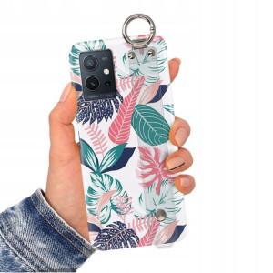 Etui Pasek do VIVO Y55 5G Case Kwiaty Modne Wzory
