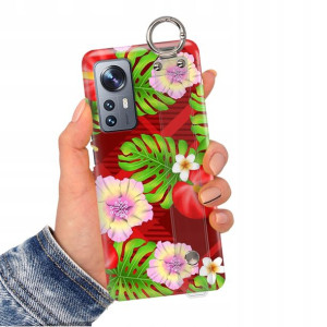 Etui Pasek do XIAOMI 12 5G Case Flower Top Wzory