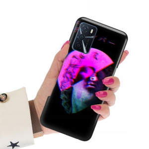 Etui Premium Grube 2mm do OPPO A16 Art Top Wzory