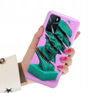 Etui Premium Grube 2mm do OPPO A54s Art Top Wzory