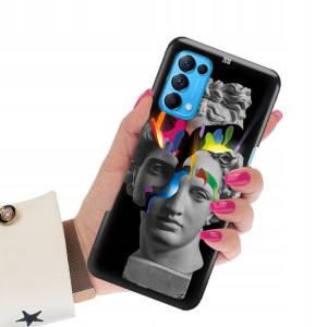 Etui Premium Grube 2mm do OPPO RENO 5K Art Wzory