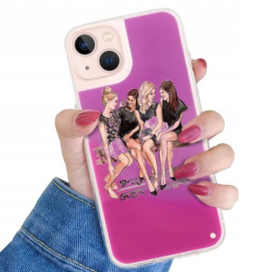 Etui SAND Fluo Zielony do IPHONE 14 Modne Wzory