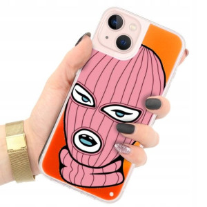Etui SAND Piasek POMARAŃCZ do IPHONE 14 Top Wzory