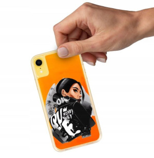 Etui SAND Piasek POMARAŃCZ do IPHONE XR Top Wzory