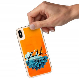 Etui SAND Piasek POMARAŃCZ do IPHONE XS MAX Wzory
