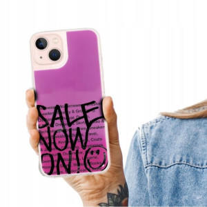 Etui SAND Piasek RÓŻ do IPHONE 14 PLUS Modne Wzory