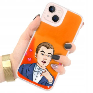 Etui Sand Pomarańcz do IPHONE 14 PLUS Modne Wzory