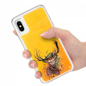 Etui SAND POMARAŃCZ do IPHONE X/XS Spring Wzory