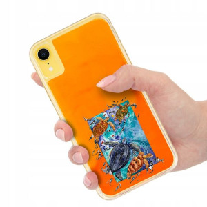 Etui Sand Pomarańcz do IPHONE XR Modne Top Wzory