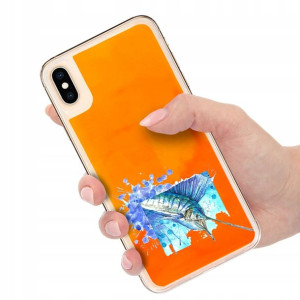 Etui Sand Pomarańcz do IPHONE XS MAX Modne Wzory