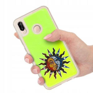 Etui SAND ZIELONY do HUAWEI P20 LITE Spring Wzory