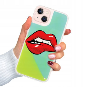 Etui SAND Zielony do IPHONE 13 Wiosenne Top Wzory