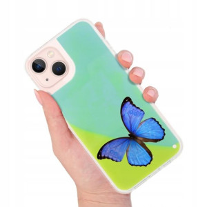 Etui SAND Zielony do IPHONE 14 PLUS Wiosna Wzory