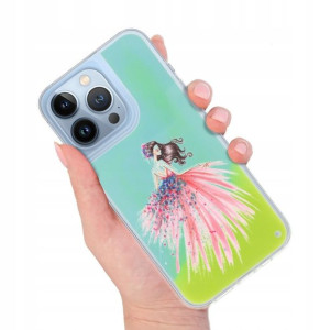 Etui SAND Zielony do IPHONE 14 PRO Wiosna Wzory