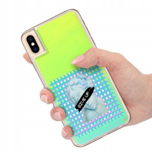 Etui SAND Zielony do IPHONE XS MAX Sztuka Wzory
