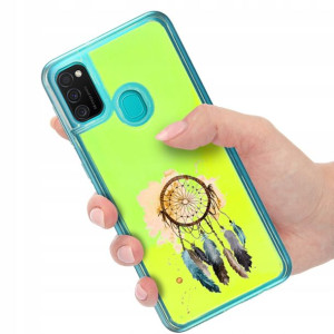 Etui SAND ZIELONY do SAMSUNG M21 Spring Top Wzory