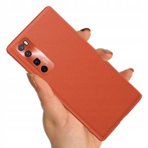 Etui Satynowe LENS POMARAŃCZ do HUAWEI NOVA 7 PRO