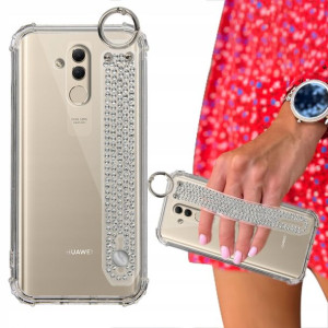 Etui SHOCK Pasek Cyrkonie do HUAWEI MATE 20 LITE