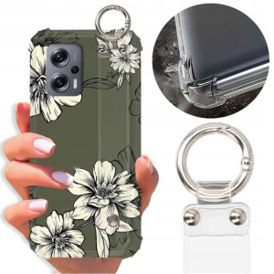 Etui Shock Pasek do XIAOMI POCO X4 GT Flower Wz