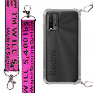 Etui Shock Smycz Fuksja do XIAOMI REDMI 9 POWER